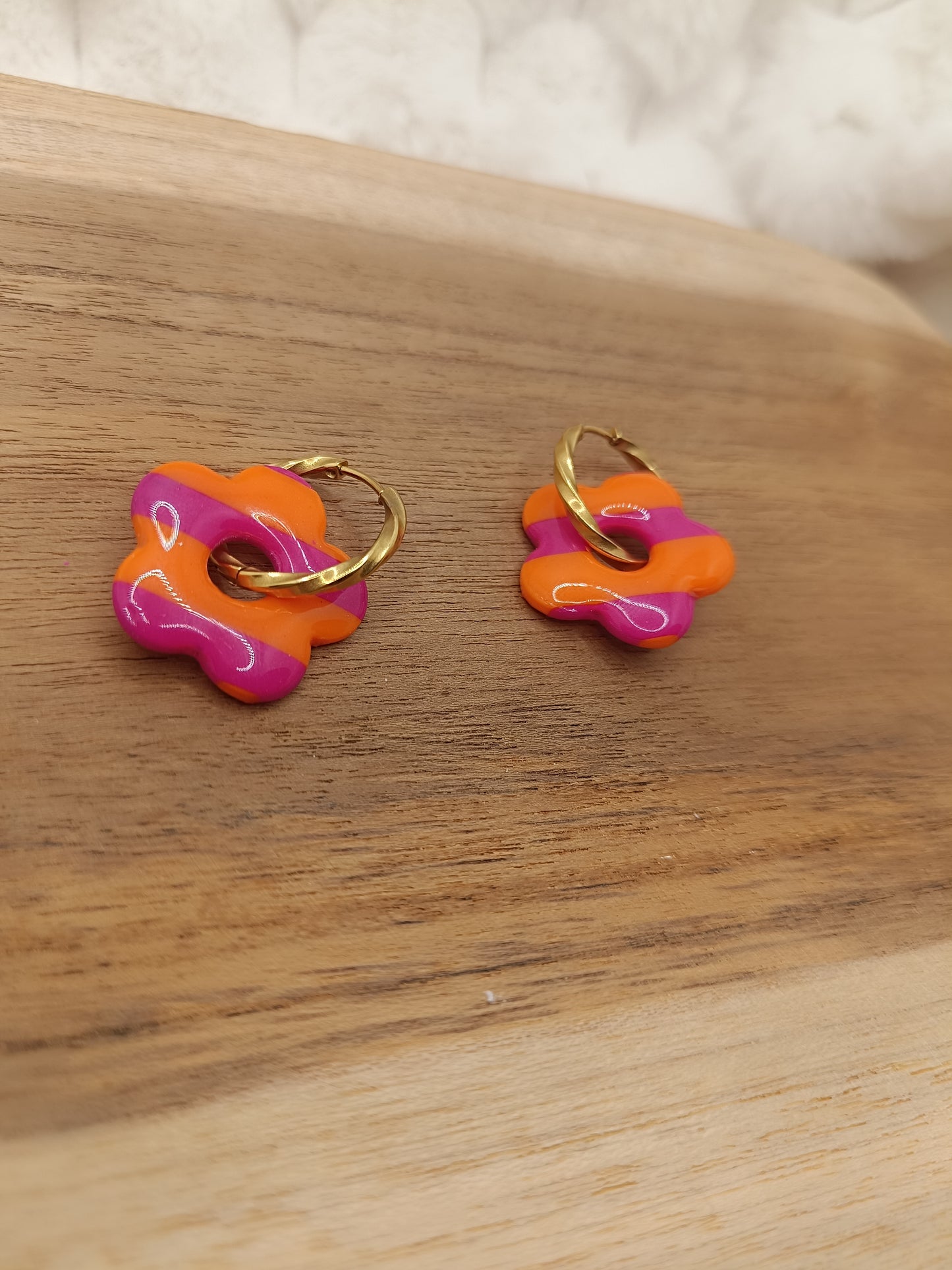 Pampilles " mini mya " mariniére rose/orange