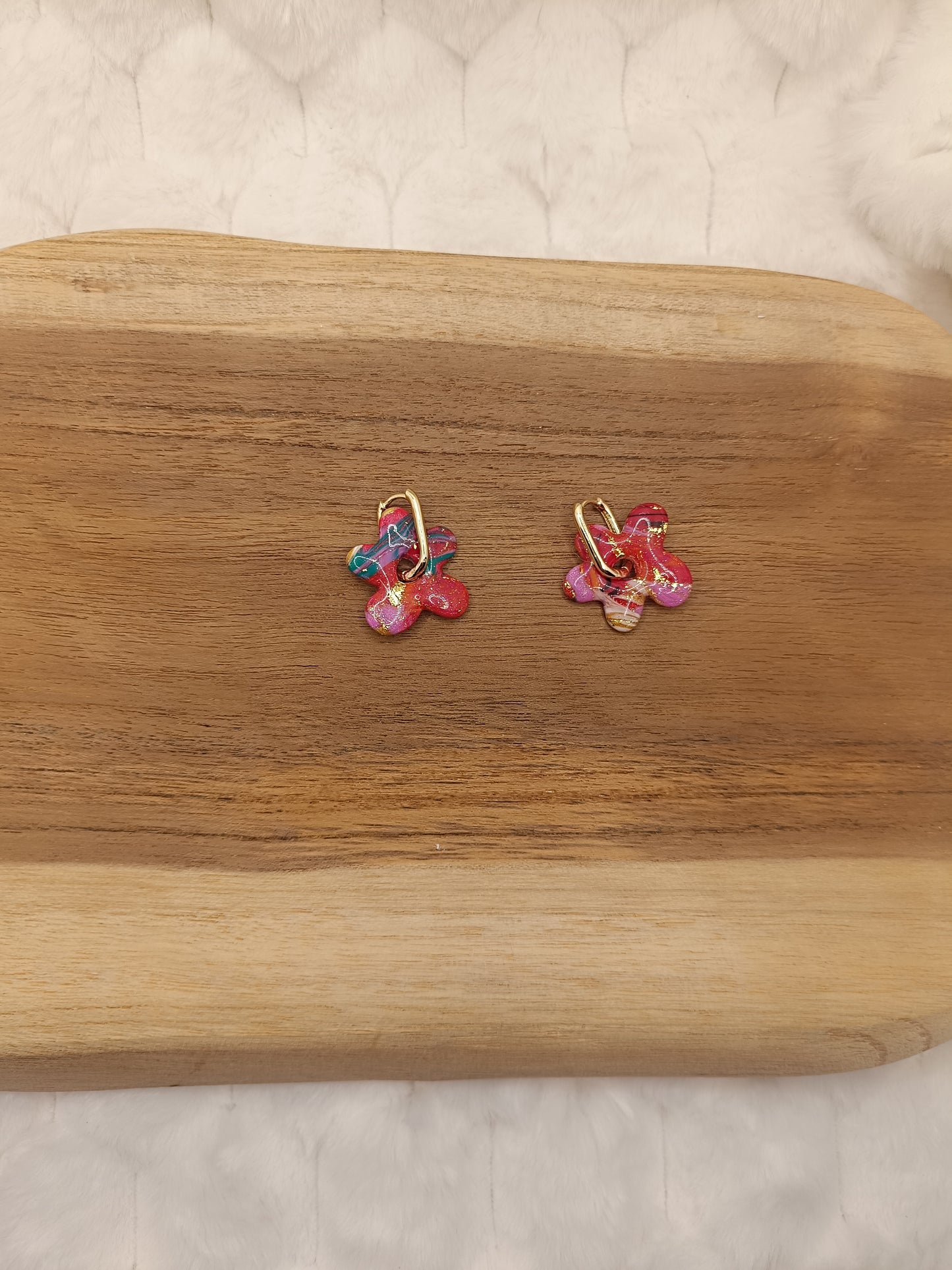 Pampilles " marguerite " effet patchwork