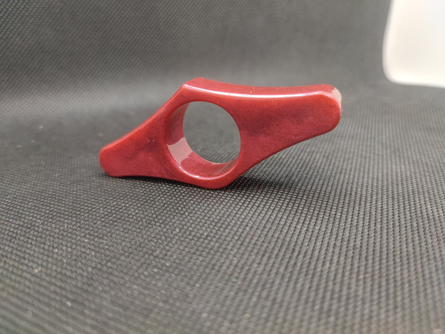 bague de lecture résine rouge vin