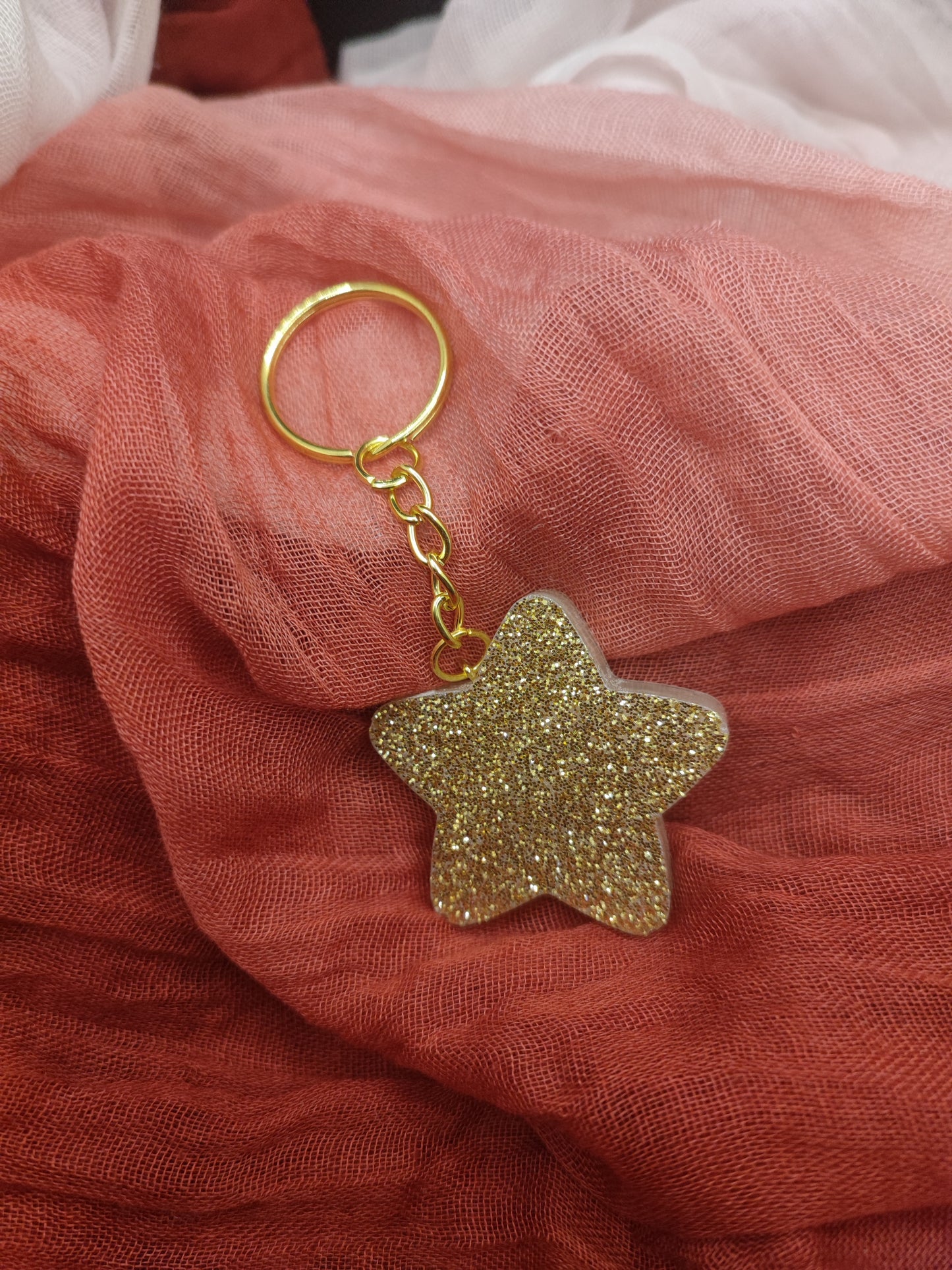 porte clé étoile résine epoxy