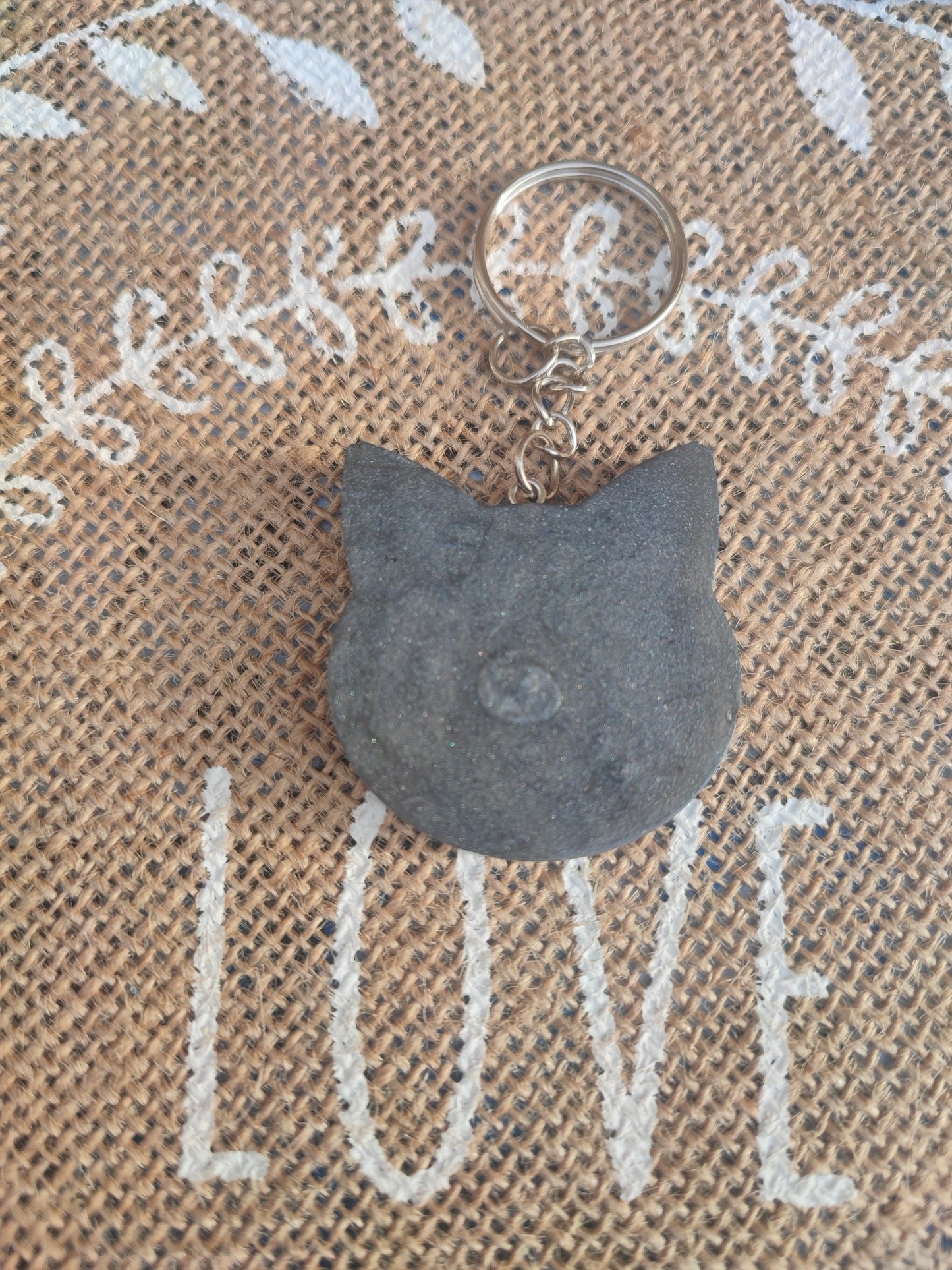 porte clé animaux ( chat ) résine epoxy