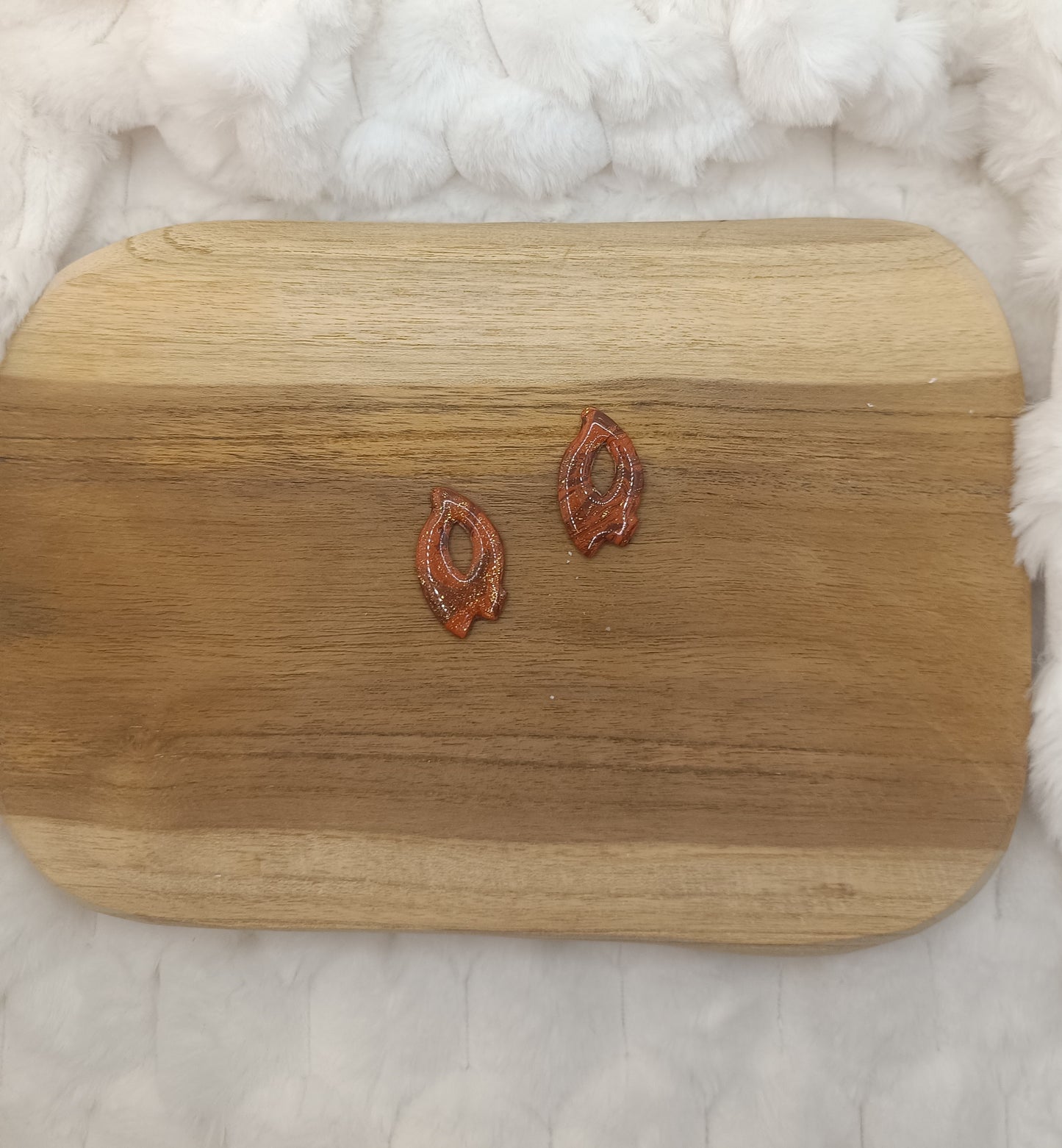 Pampille " ema " chocolat terracotta