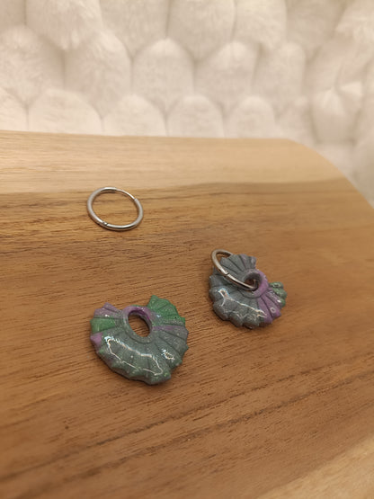 Pampille " gladys " verte/violette