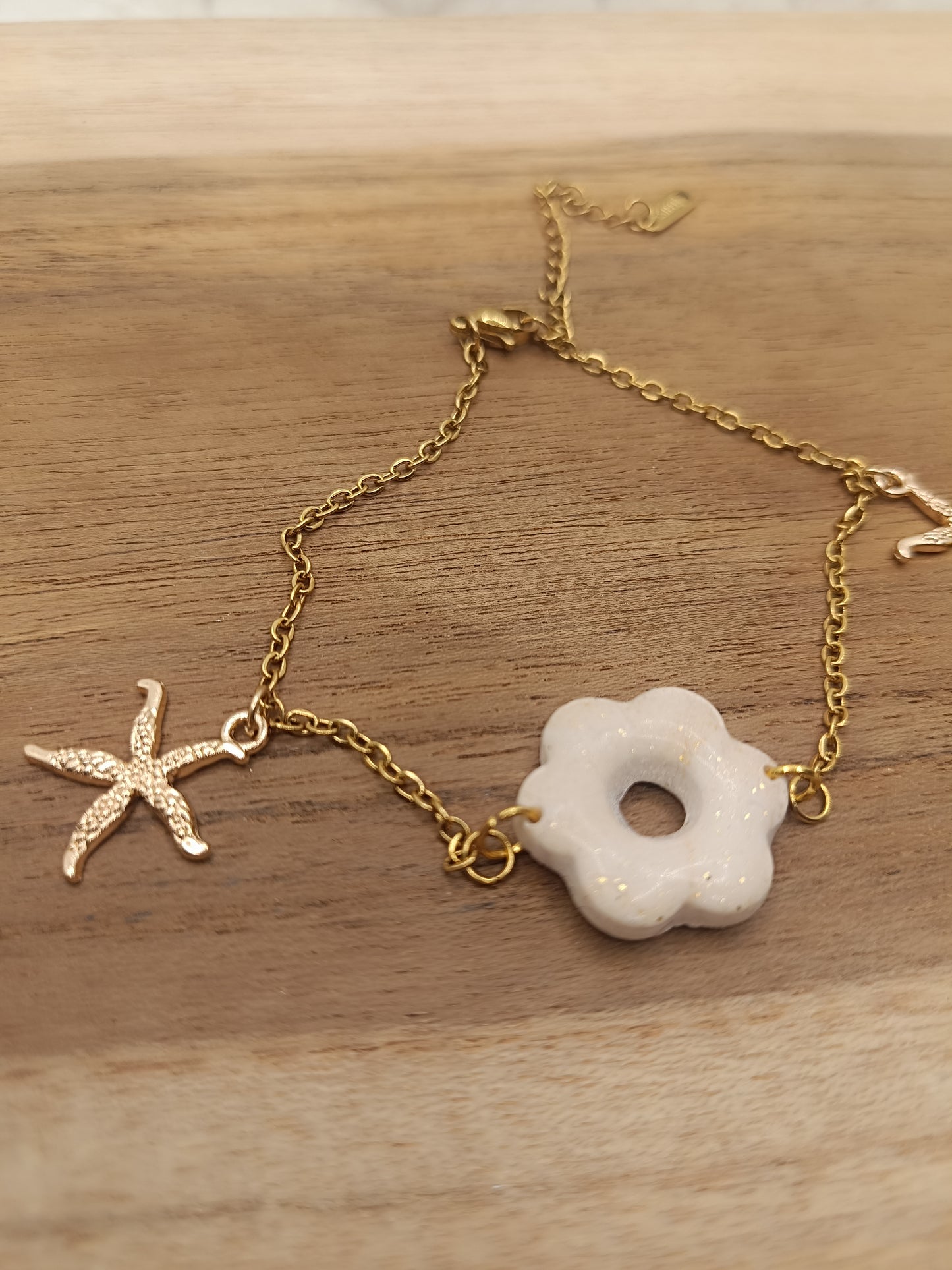 Bracelet " mini mya " blanc crème