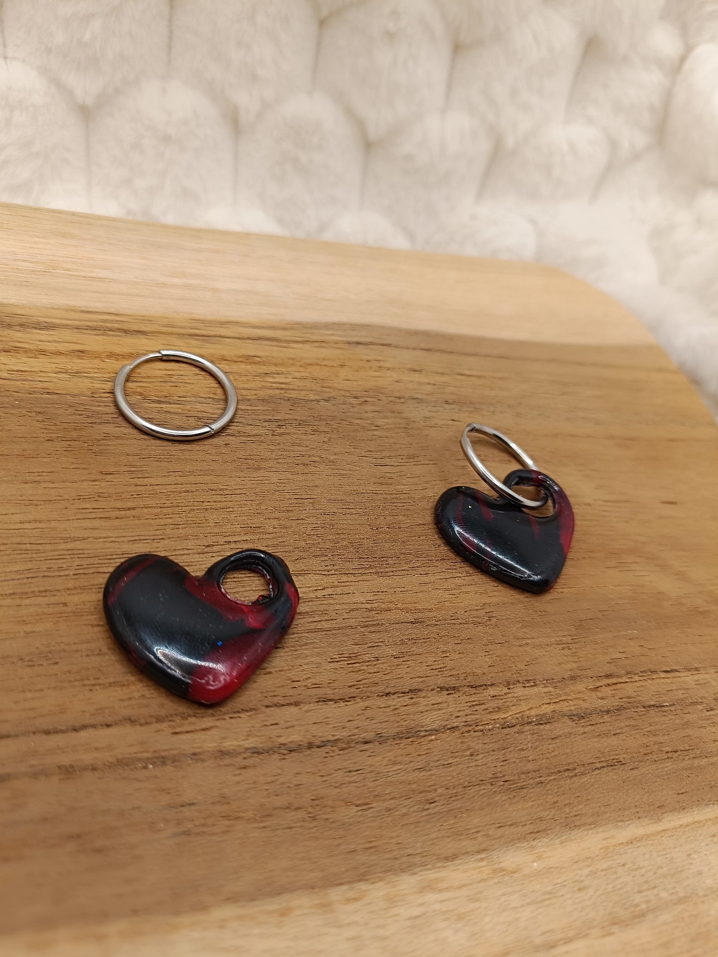 Box " margot " et " mini margot " noir et fuschia translucide