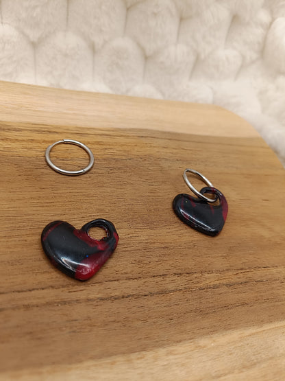 Box " margot " et " mini margot " noir et fuschia translucide