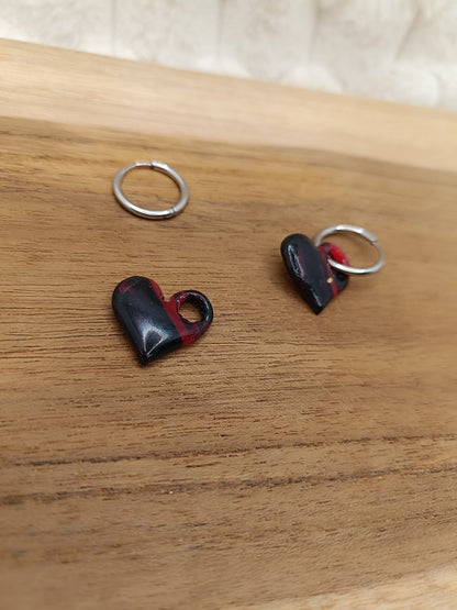 Box " margot " et " mini margot " noir et fuschia translucide