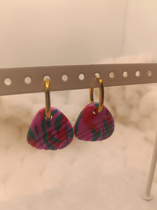 Pampilles " Lola " rose/rouge/verte