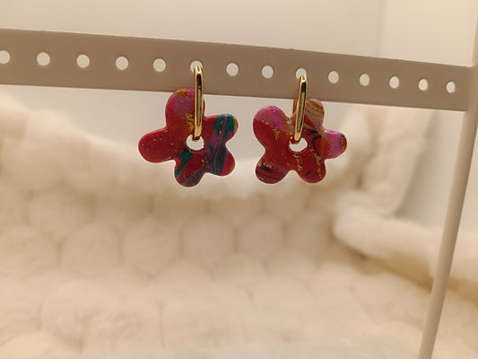 Pampilles " marguerite " effet patchwork