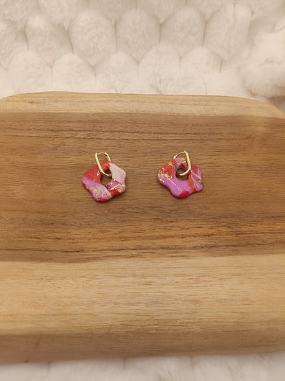 Pampilles " jade " effet patchwork