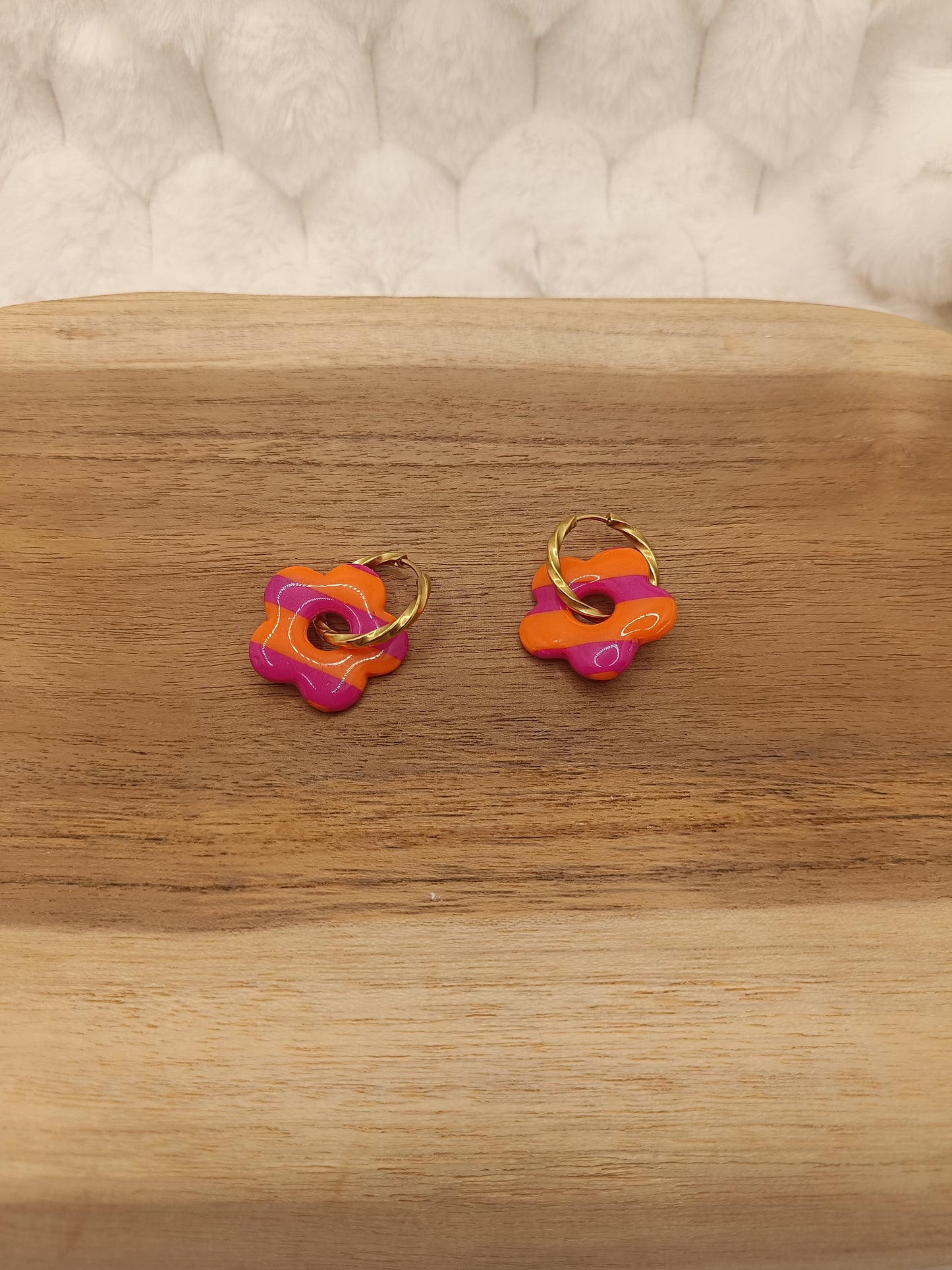 Pampilles " mini mya " mariniére rose/orange