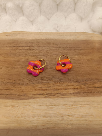 Pampilles " mini mya " mariniére rose/orange