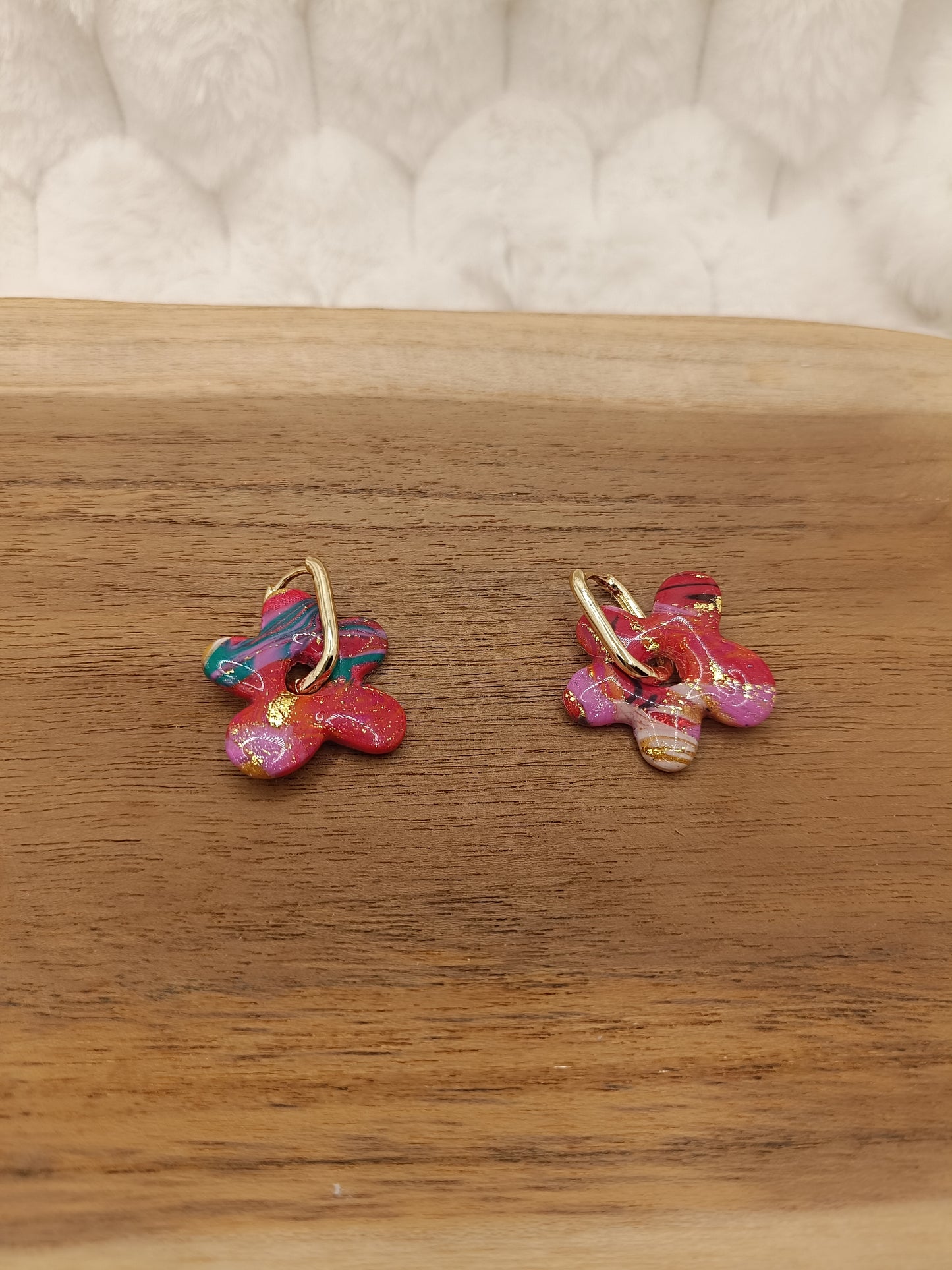 Pampilles " marguerite " effet patchwork