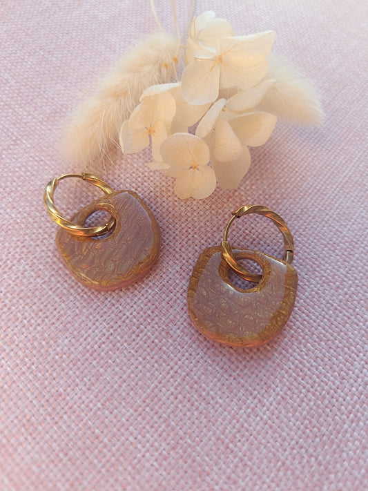 Pampilles " alma " champagne doré