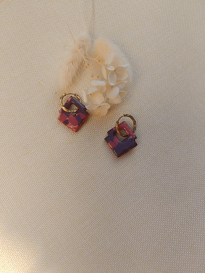 Pampilles " sophie " chocolat terracota