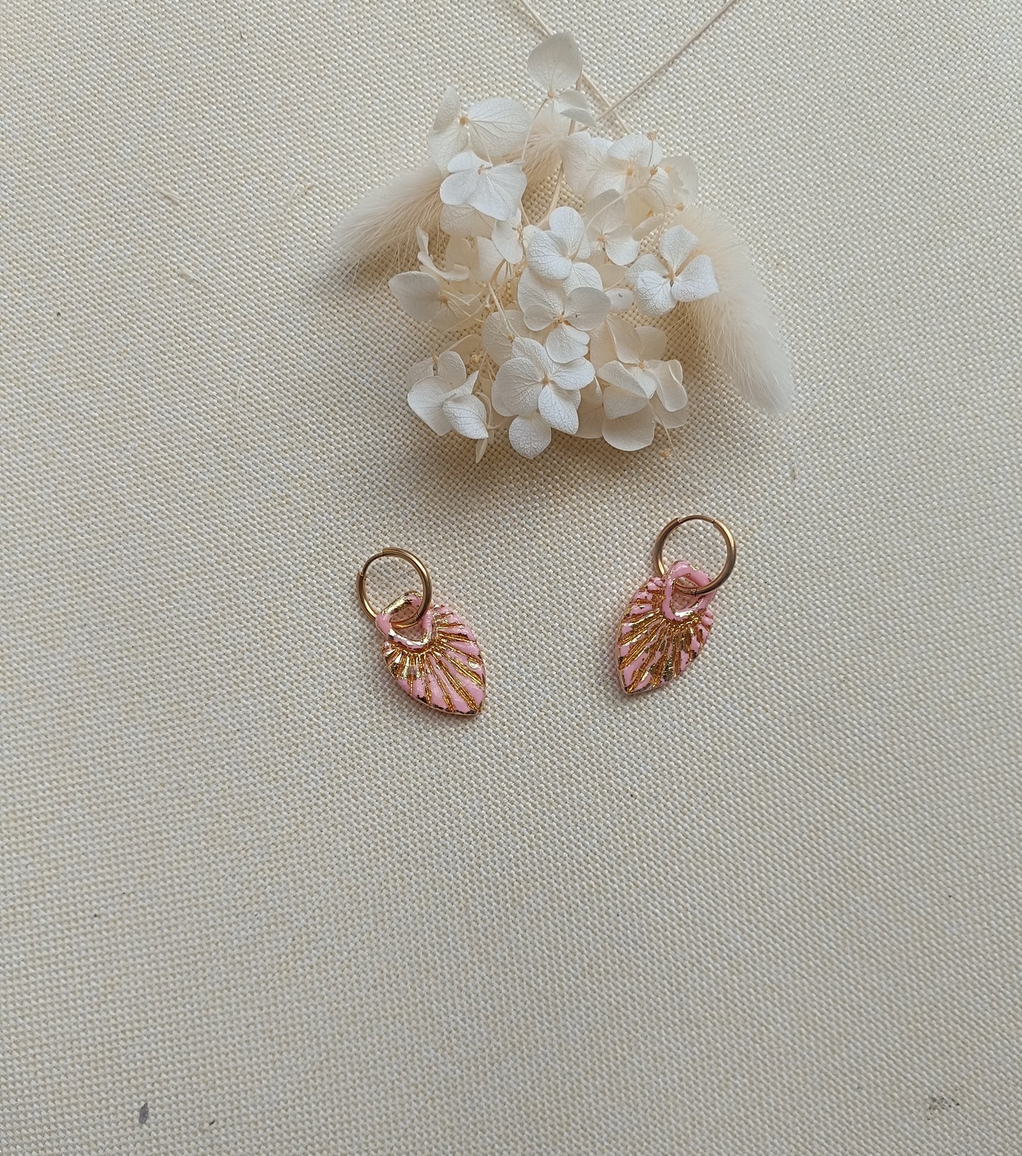Pampilles " eden " rose pastel et doré