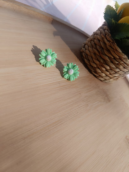 Clous d'oreilles " sorbet menthe "