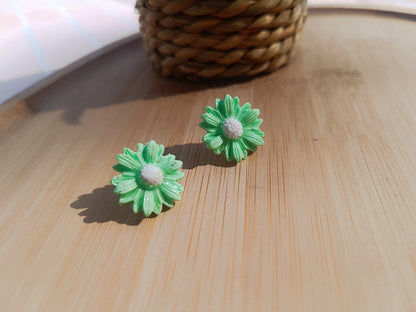 Clous d'oreilles " sorbet menthe "
