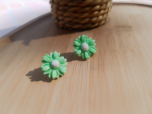 Clous d'oreilles " sorbet menthe "