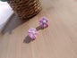Clous d'oreilles " rosée de sakura "