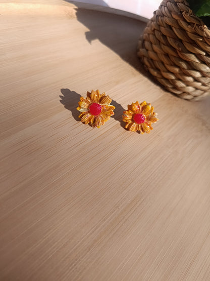Clous d'oreilles " miel sauvage "