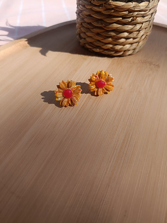 Clous d'oreilles " miel sauvage "