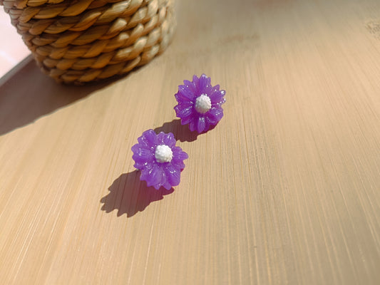 Clous d'oreilles " lavande enchantée "