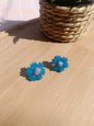 Clous d'oreilles " bleuet enchanté  "