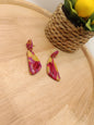 Boucles d'oreilles " Sélène " mélange de couleurs