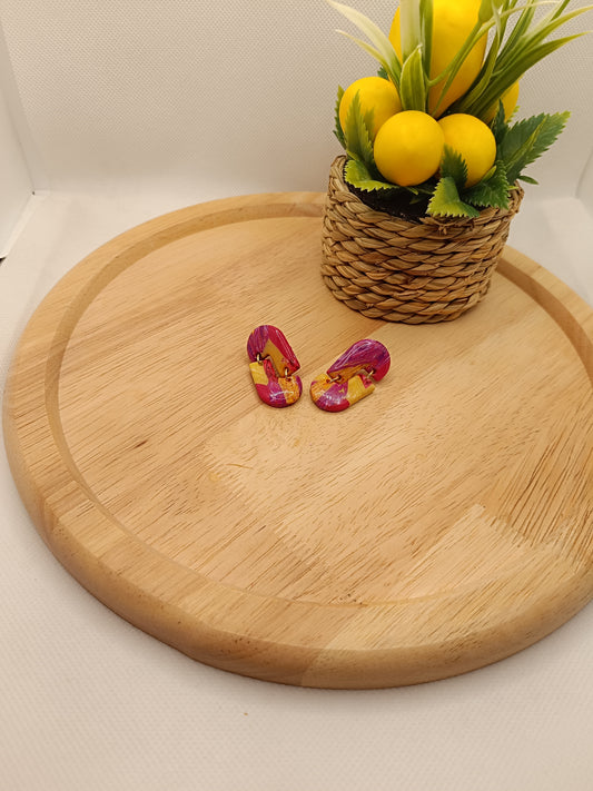 Boucles d'oreilles "elise " mélange de couleurs