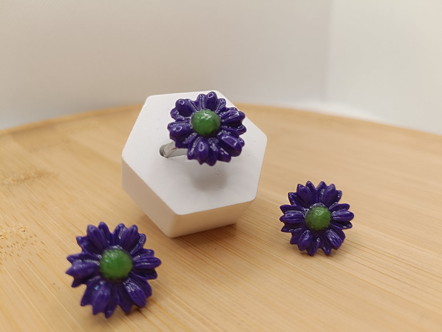 Parure " violette sauvage "