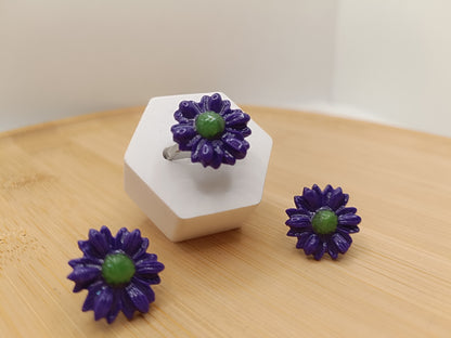 Parure " violette sauvage "