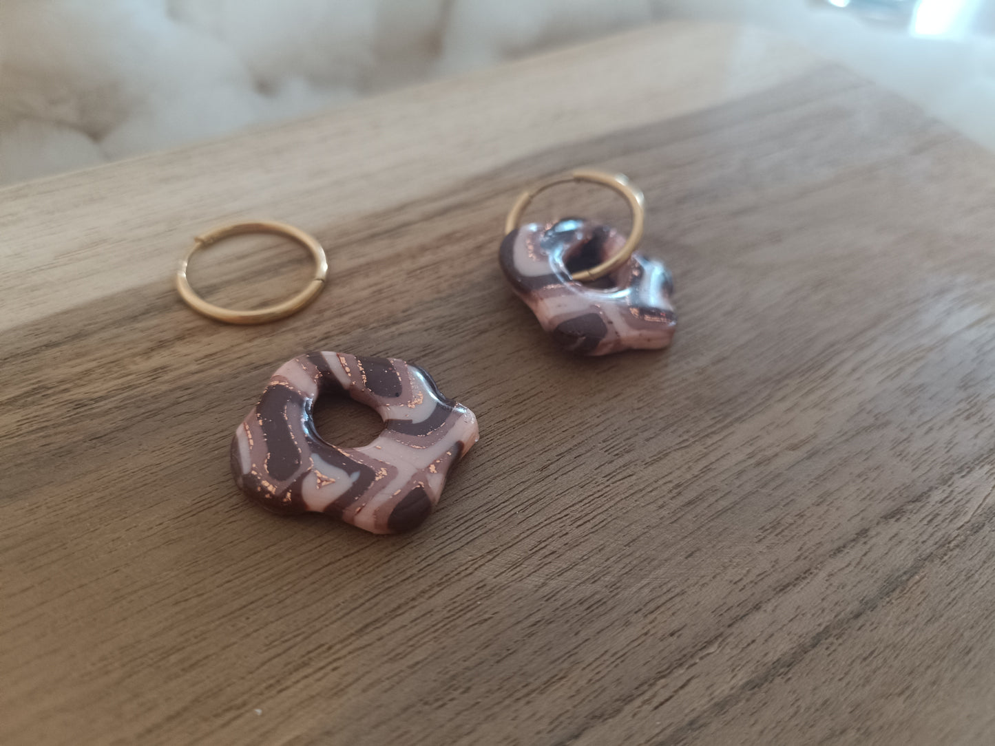 Pampille " jade " cappuccino