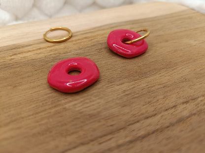 Pampille " iris " rouge