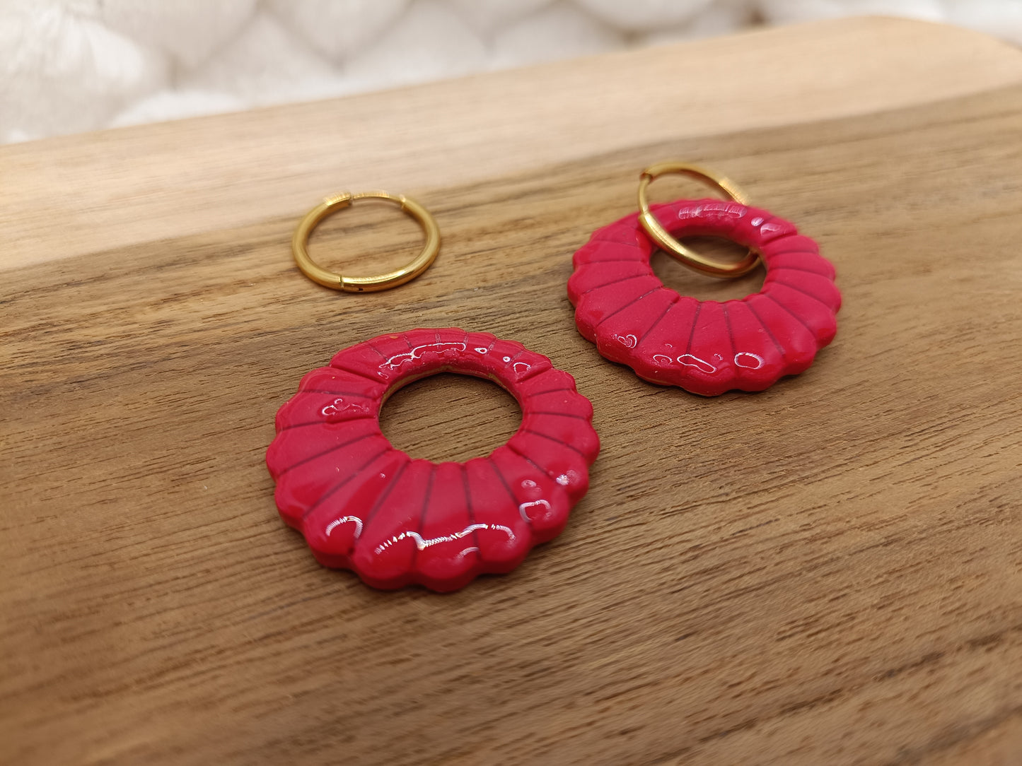 Pampille " alyssa " rouge intense