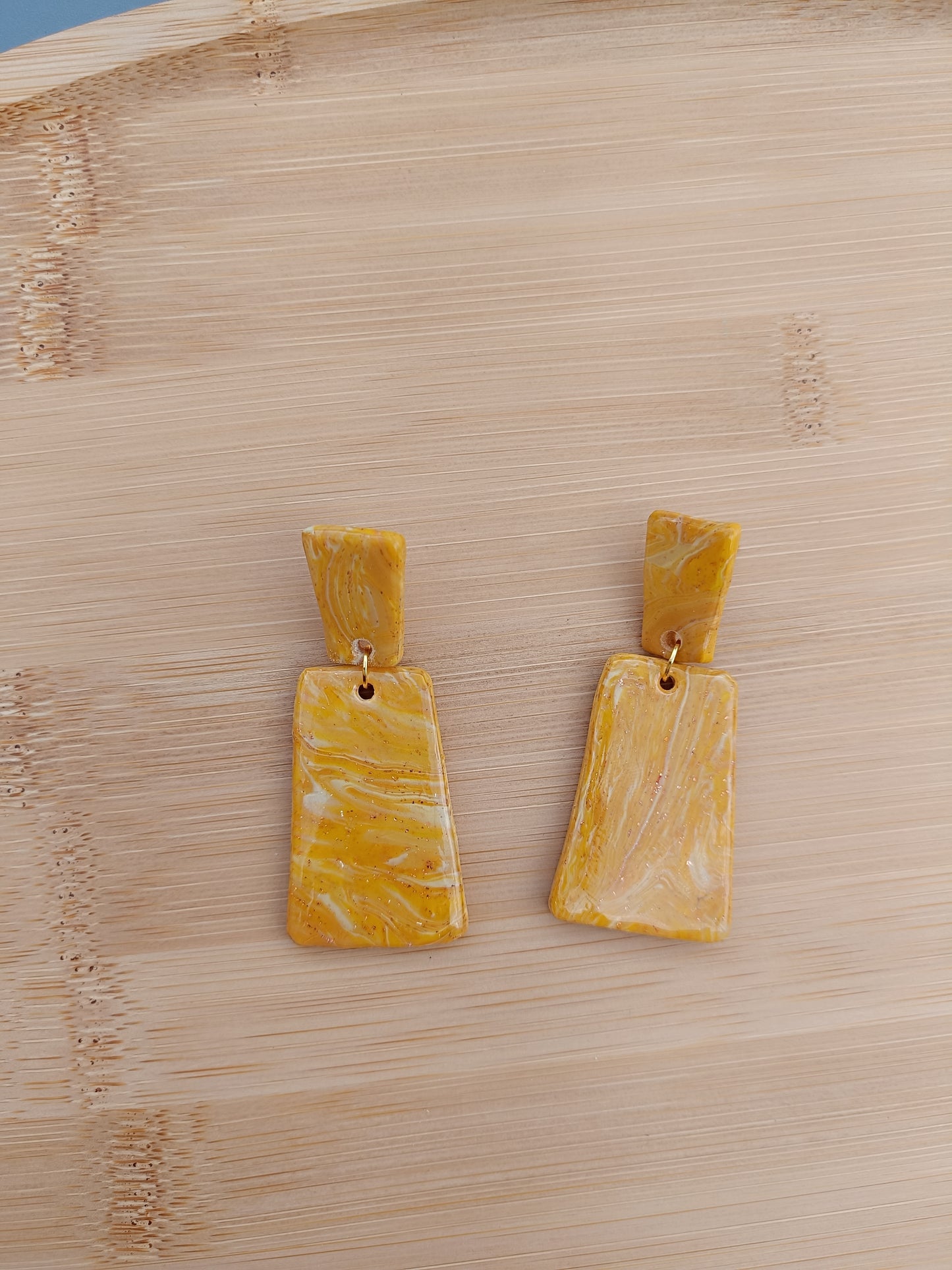 Boucles d'oreilles " zelie " jaune doré