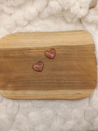 Pampille " margot " marron pailleté