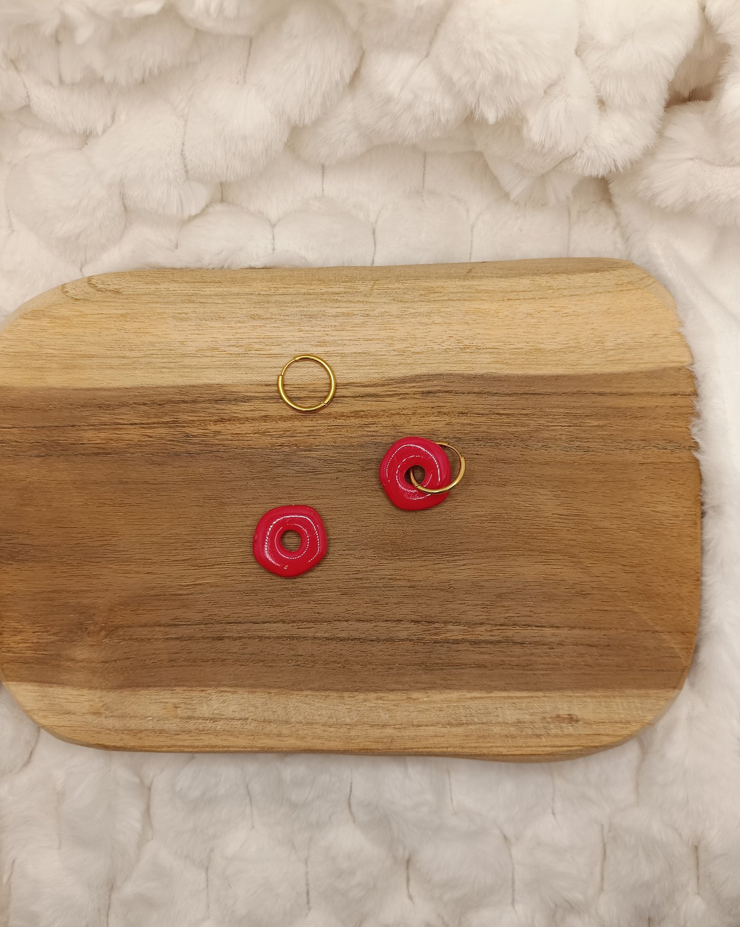 Pampille " iris " rouge