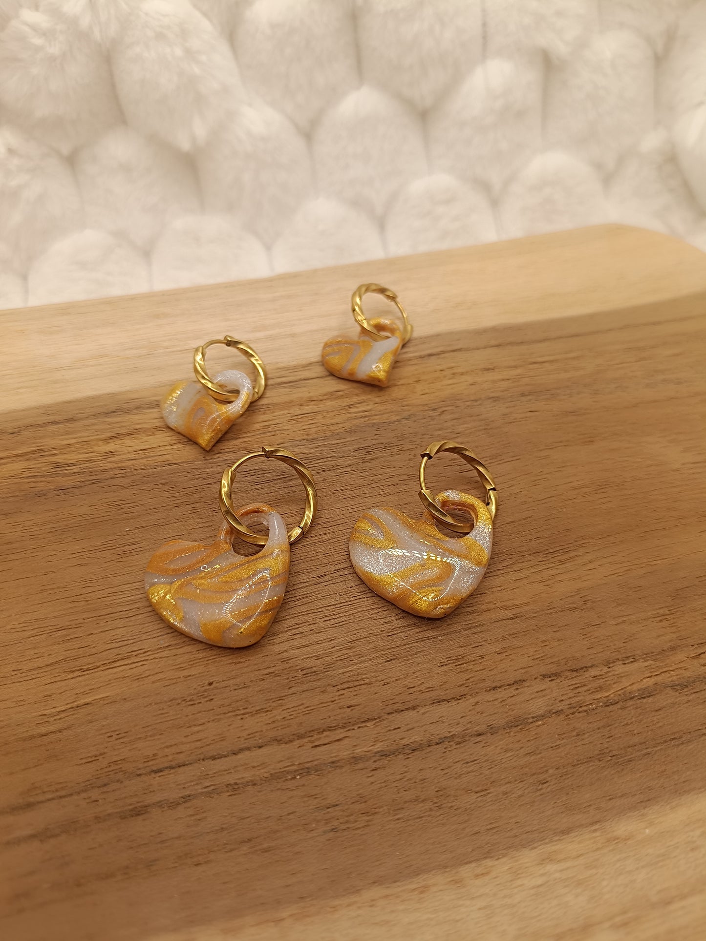 Box " margot " et " mini margot " translucide et doré métallisé