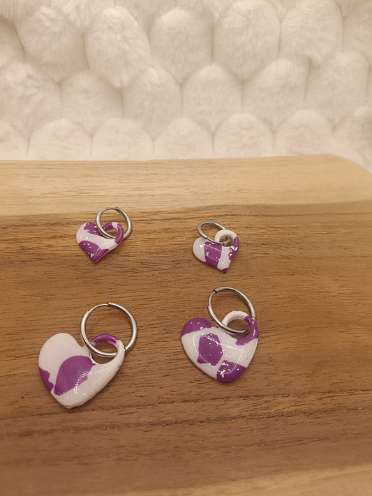 Box " margot " et " mini margot " blanche et violette