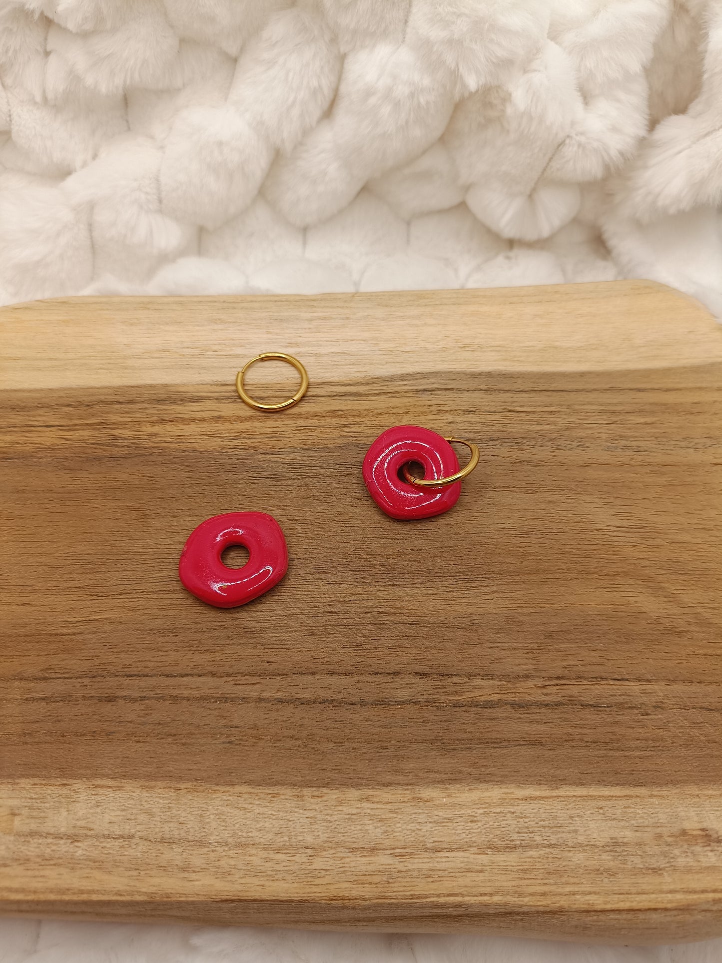 Pampille " iris " rouge