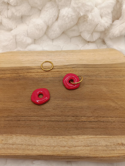 Pampille " iris " rouge