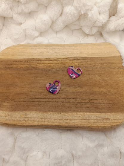 Pampille " margot " trio rose/violet/fuschia