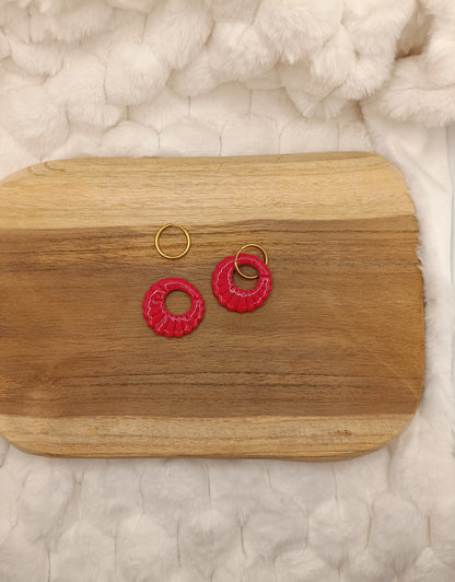 Pampille " alyssa " rouge intense