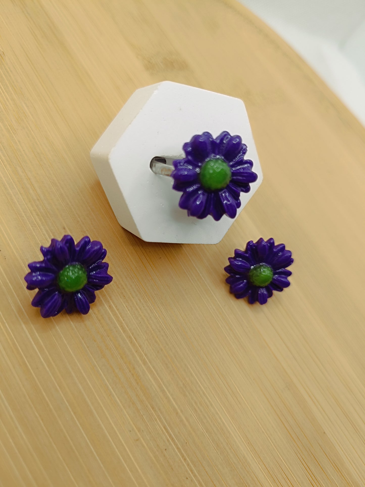 Parure " violette sauvage "