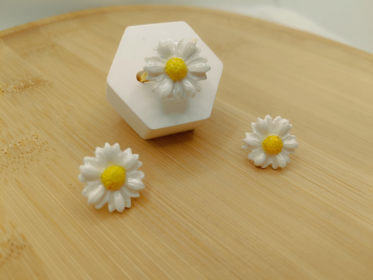 Parure " marguerite enchantée"