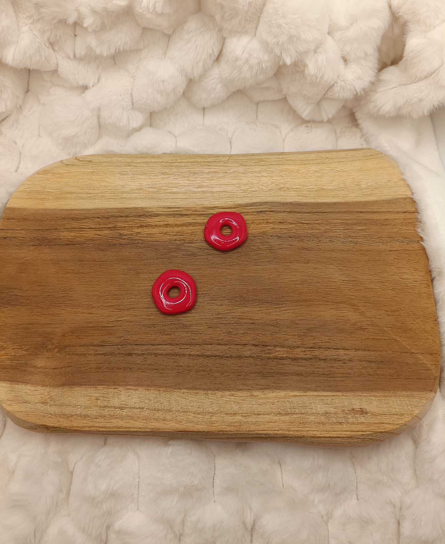 Pampille " iris " rouge