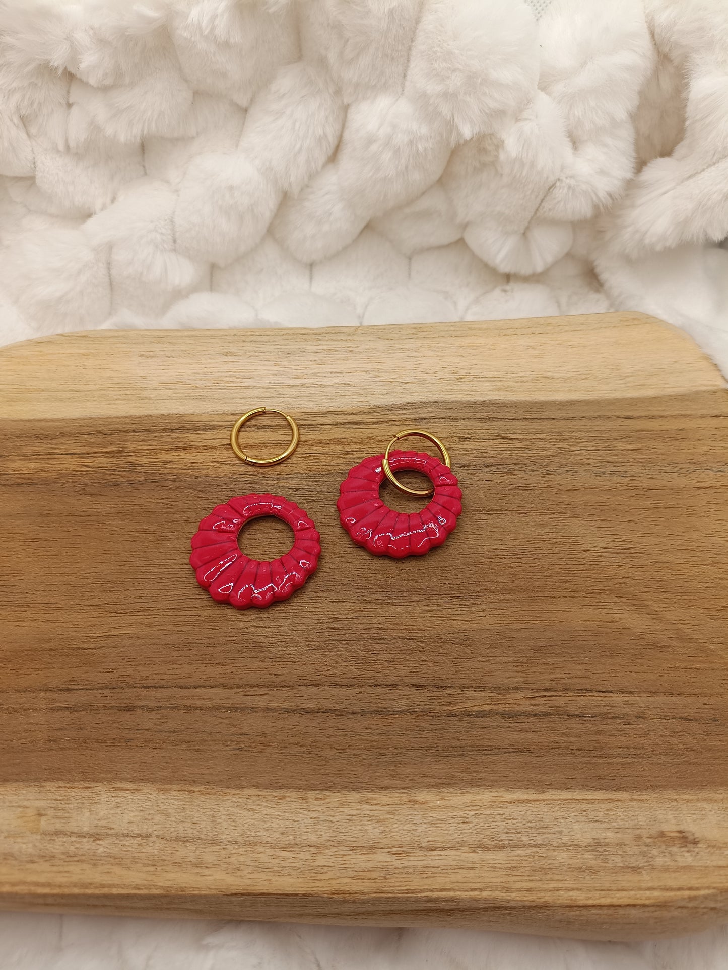 Pampille " alyssa " rouge intense