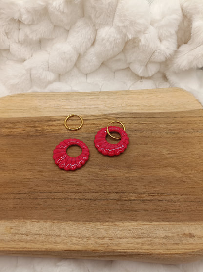 Pampille " alyssa " rouge intense