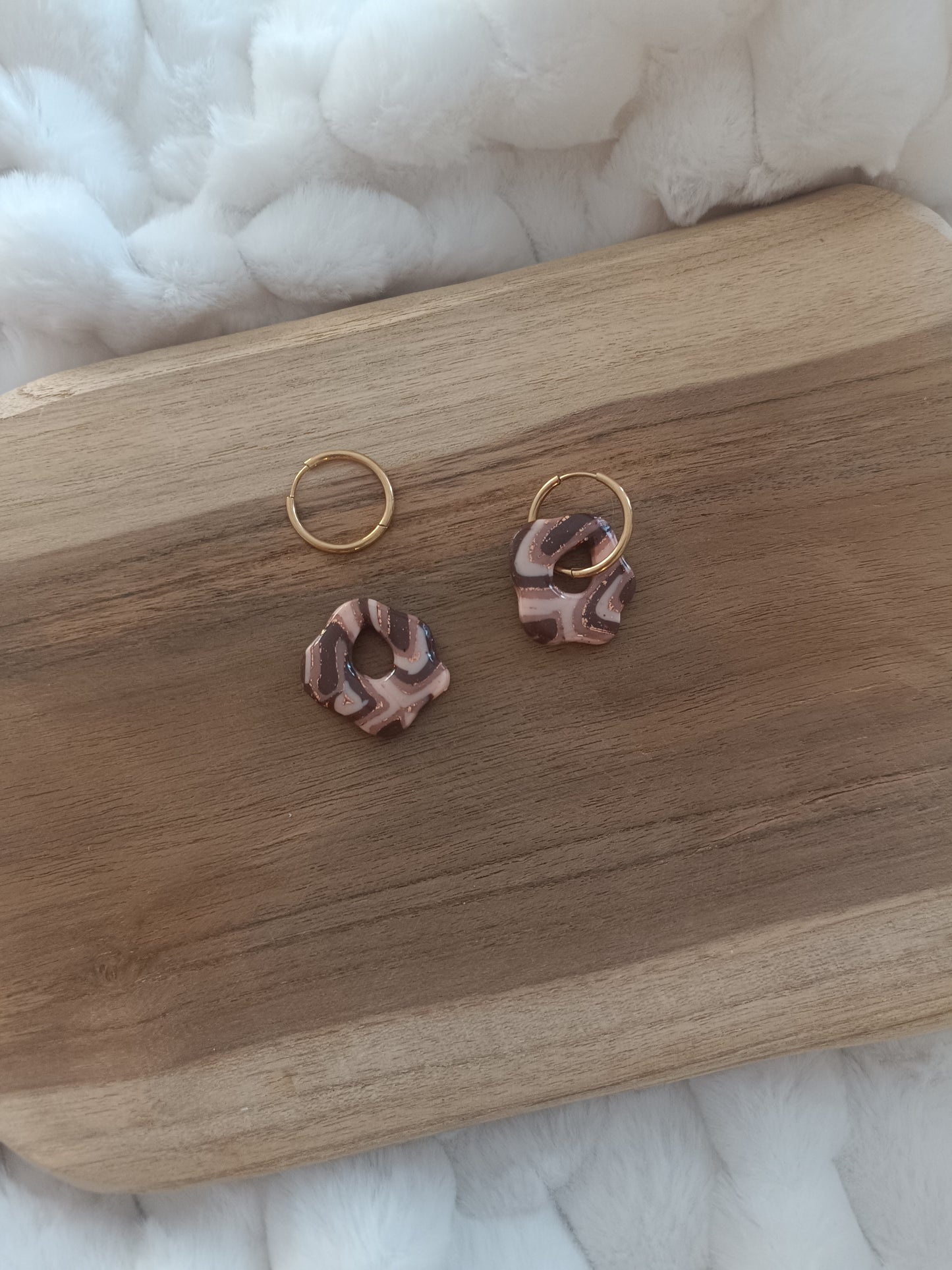 Pampille " jade " cappuccino